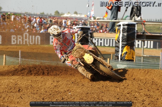 2009-10-03 Franciacorta - Motocross delle Nazioni 2694 Qualifying heat MX1 - Jan Olav Lunewski - Suzuki 450 NOR